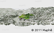Satellite Panoramic Map of Feldkirch, lighten, semi-desaturated