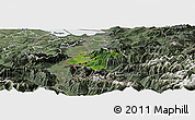 Satellite Panoramic Map of Feldkirch, semi-desaturated