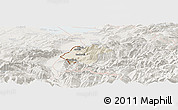 Shaded Relief Panoramic Map of Feldkirch, lighten