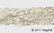 Shaded Relief Panoramic Map of Feldkirch
