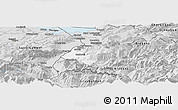 Silver Style Panoramic Map of Feldkirch