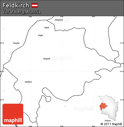 Blank Simple Map of Feldkirch