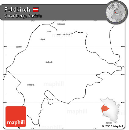 Blank Simple Map of Feldkirch