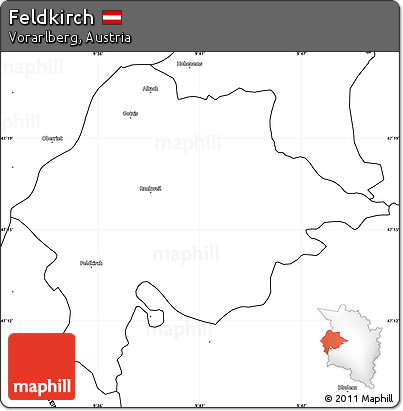 Blank Simple Map of Feldkirch