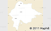 Classic Style Simple Map of Feldkirch, single color outside