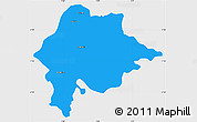 Political Simple Map of Feldkirch, single color outside