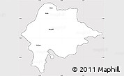 Silver Style Simple Map of Feldkirch, cropped outside