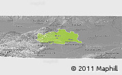 Physical Panoramic Map of Wien, desaturated
