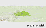 Physical Panoramic Map of Wien, lighten