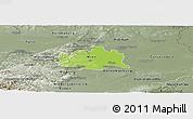 Physical Panoramic Map of Wien, semi-desaturated