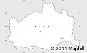 Silver Style Simple Map of Wien, cropped outside