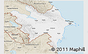 Classic Style 3D Map of Azerbaydzhan Territor