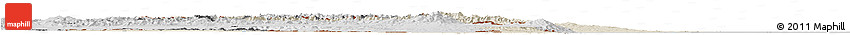 Shaded Relief Horizon Map of Azerbaydzhan Territor, desaturated
