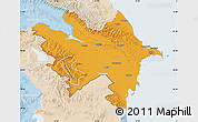 Political Map of Azerbaydzhan Territor, lighten