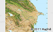 Satellite Map of Azerbaydzhan Territor