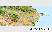 Satellite Panoramic Map of Azerbaydzhan Territor