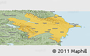 Savanna Style Panoramic Map of Azerbaydzhan Territor