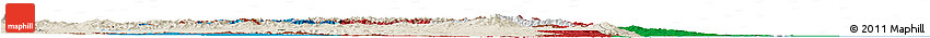 Flag Horizon Map of Azerbaijan, shaded relief outside, bathymetry sea, flag aligned to the middle