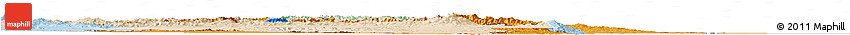 Political Horizon Map of Azerbaijan, lighten
