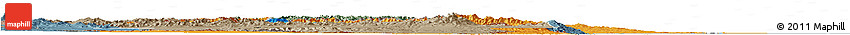 Political Horizon Map of Azerbaijan, semi-desaturated