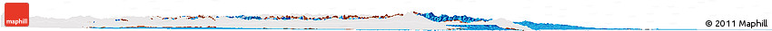 Political Shades Horizon Map of Azerbaijan, single color outside
