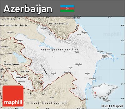 Classic Style Map of Azerbaijan
