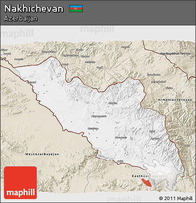 Classic Style 3D Map of Nakhichevan