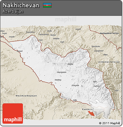 Classic Style 3D Map of Nakhichevan