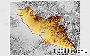Physical 3D Map of Nakhichevan, lighten, desaturated