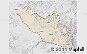 Shaded Relief 3D Map of Nakhichevan, lighten, desaturated