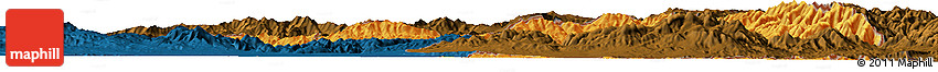 Political Horizon Map of Nakhichevan, darken