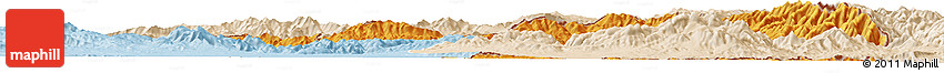 Political Horizon Map of Nakhichevan, lighten