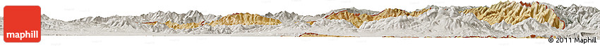 Satellite Horizon Map of Nakhichevan, lighten, semi-desaturated