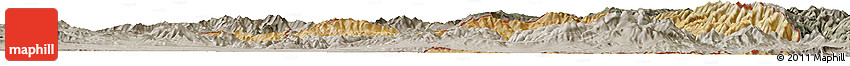 Satellite Horizon Map of Nakhichevan, semi-desaturated