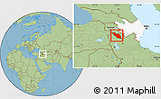 Savanna Style Location Map of Nakhichevan, highlighted country