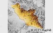 Physical Map of Nakhichevan, lighten, desaturated