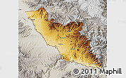 Physical Map of Nakhichevan, lighten, semi-desaturated