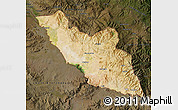 Satellite Map of Nakhichevan, darken