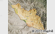 Satellite Map of Nakhichevan, semi-desaturated
