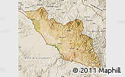 Satellite Map of Nakhichevan, shaded relief outside