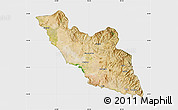 Satellite Map of Nakhichevan, single color outside