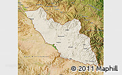 Shaded Relief Map of Nakhichevan, satellite outside