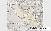 Shaded Relief Map of Nakhichevan, semi-desaturated