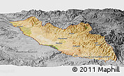 Satellite Panoramic Map of Nakhichevan, desaturated