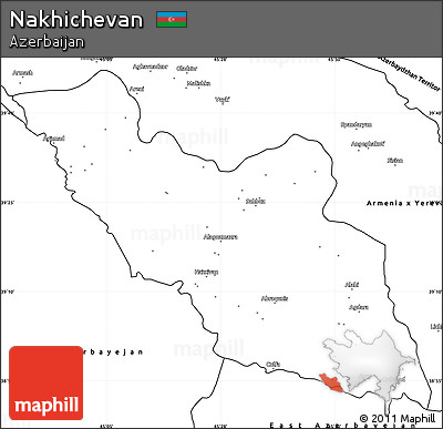 Blank Simple Map of Nakhichevan