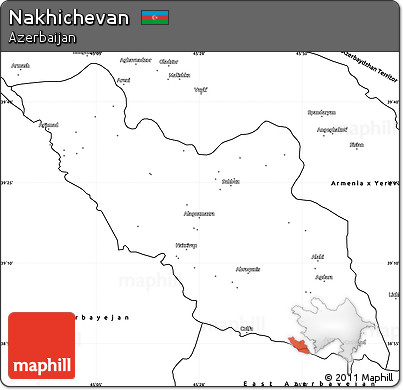 Blank Simple Map of Nakhichevan