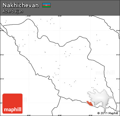 Blank Simple Map of Nakhichevan, no labels
