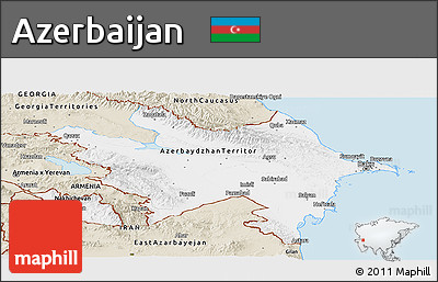 Classic Style Panoramic Map of Azerbaijan