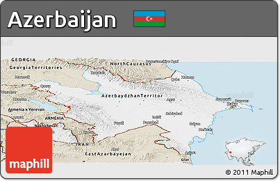 Classic Style Panoramic Map of Azerbaijan