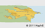Savanna Style Panoramic Map of Azerbaijan, single color outside